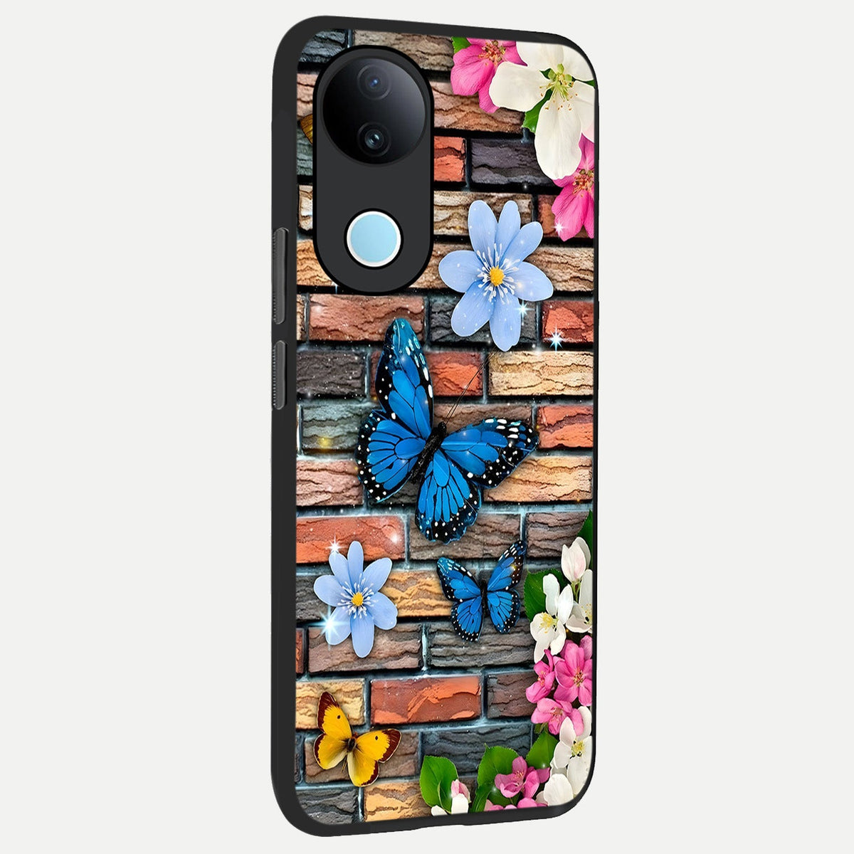 Brick Bloom Flight back cover For iQOO Z10R 5G slim fit glass case with vibrant aesthetic design