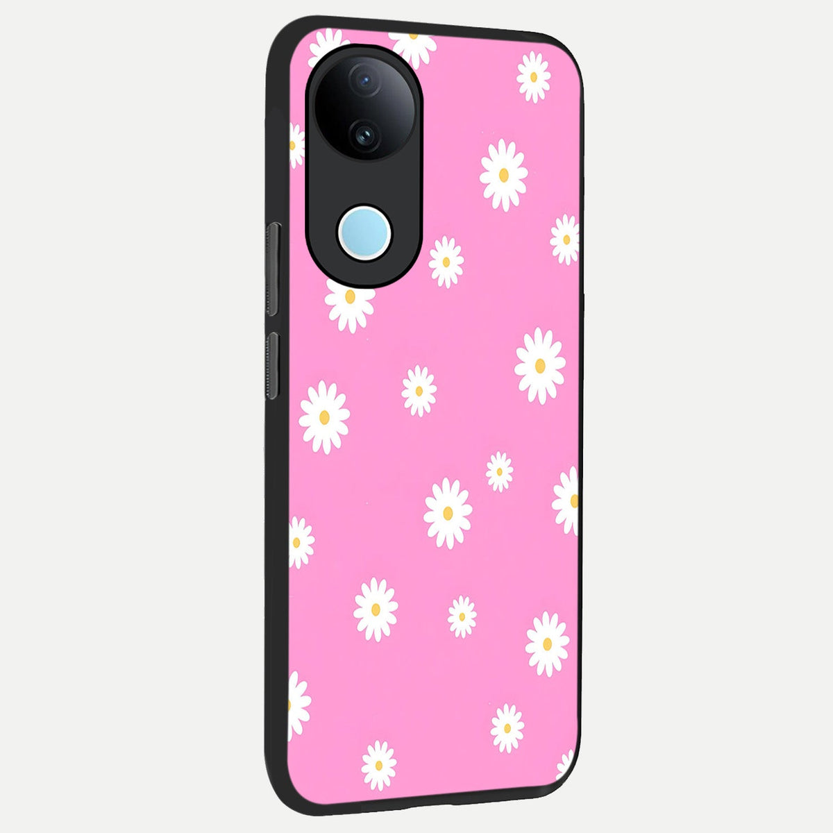 Bubblegum Daisy Pop back cover For iQOO Z10R 5G slim fit glass case with vibrant aesthetic design