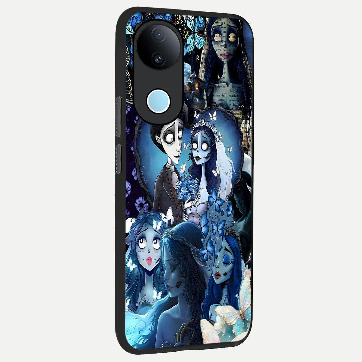 Butterfly Ghost Soul back cover For iQOO Z10R 5G slim fit glass case with vibrant aesthetic design