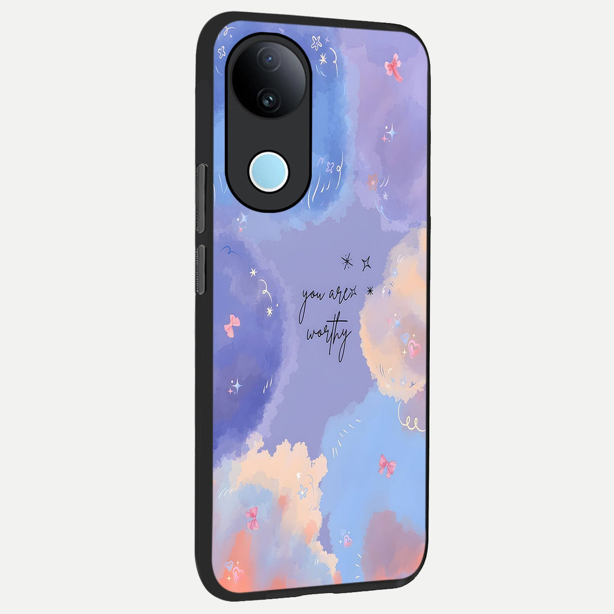 Celestial Cloud Magic back cover For iQOO Z10R 5G slim fit glass case with vibrant aesthetic design