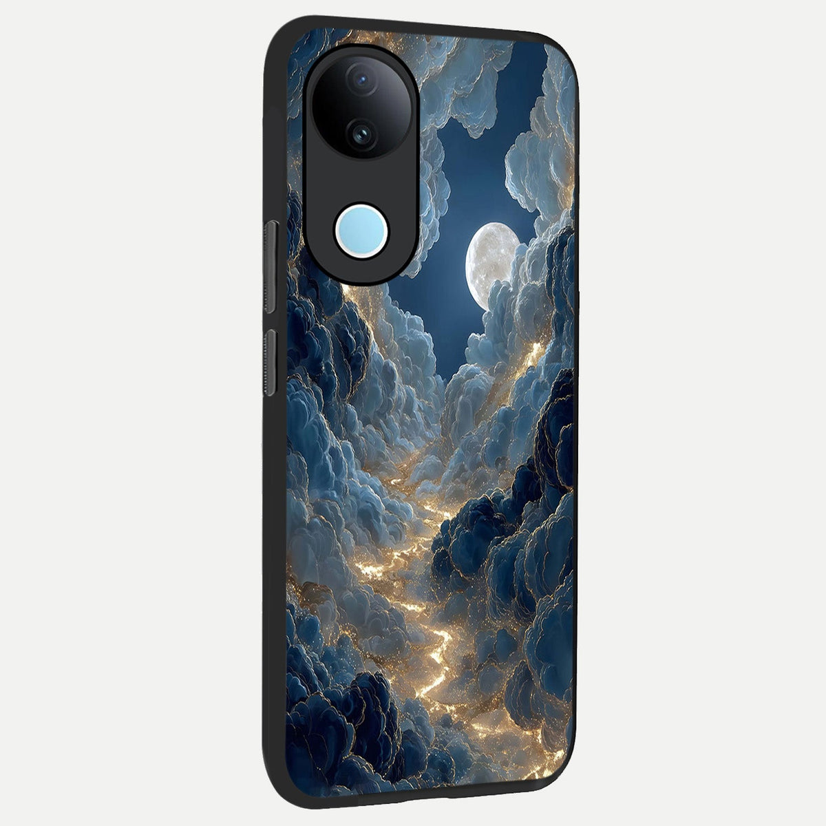 Celestial Cloud Road back cover For iQOO Z10R 5G slim fit glass case with vibrant aesthetic design