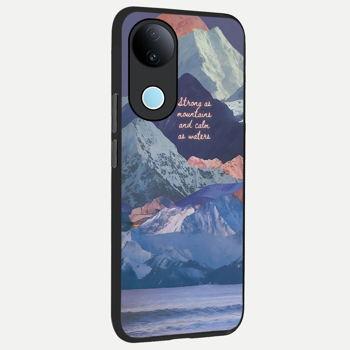 Celestial Mountain Calm back cover For iQOO Z10R 5G slim fit glass case with vibrant aesthetic design