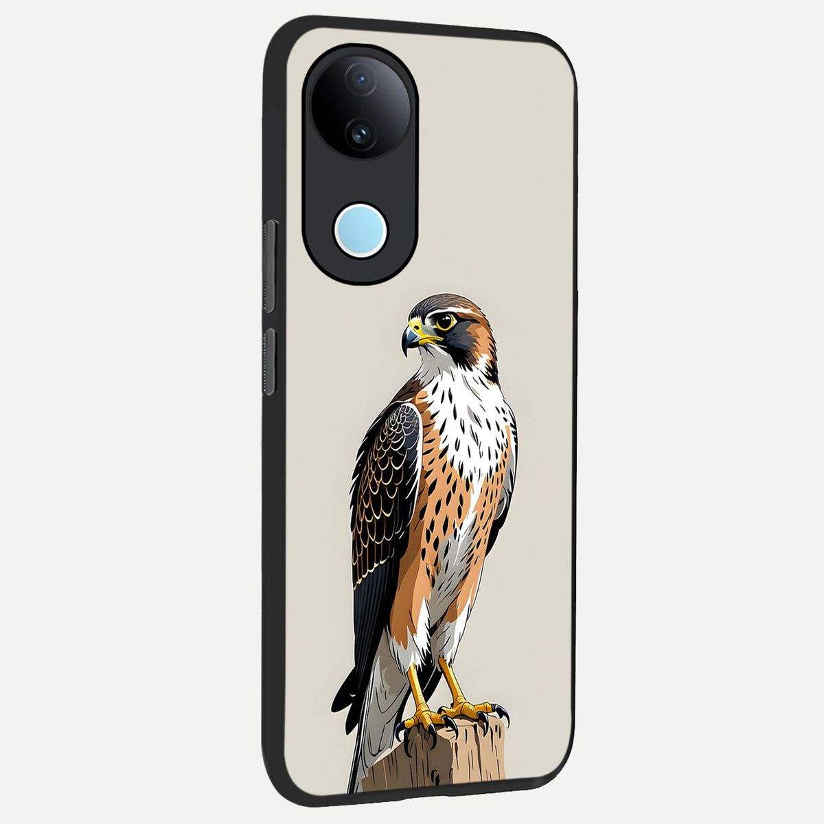 Clever Eagle back cover For iQOO Z10R 5G slim fit glass case with vibrant aesthetic design