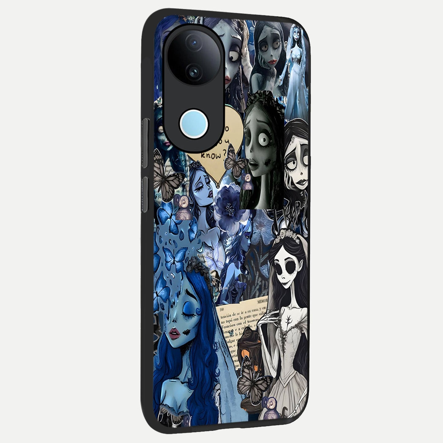 Corpse Bride Posters back cover for iQOO Z10R slim fit glass case with vibrant aesthetic design