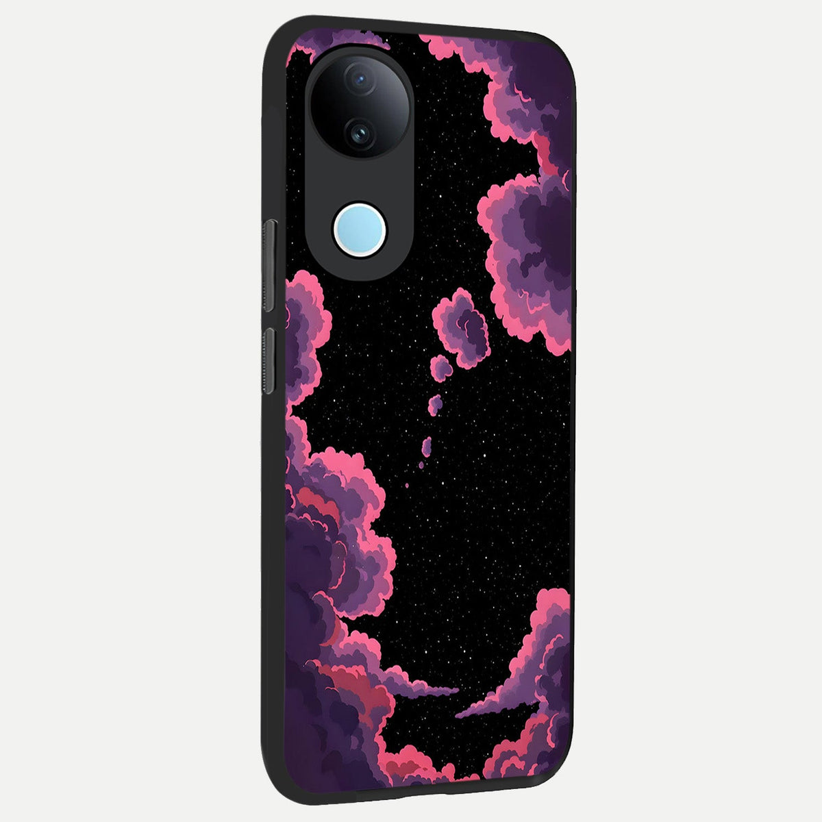 Cosmic Cloud Journey back cover For iQOO Z10R 5G slim fit glass case with vibrant aesthetic design