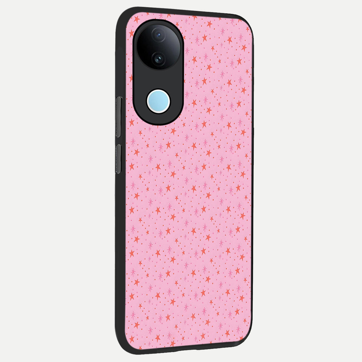 Cosmic Pink Sparkle back cover For iQOO Z10R 5G slim fit glass case with vibrant aesthetic design