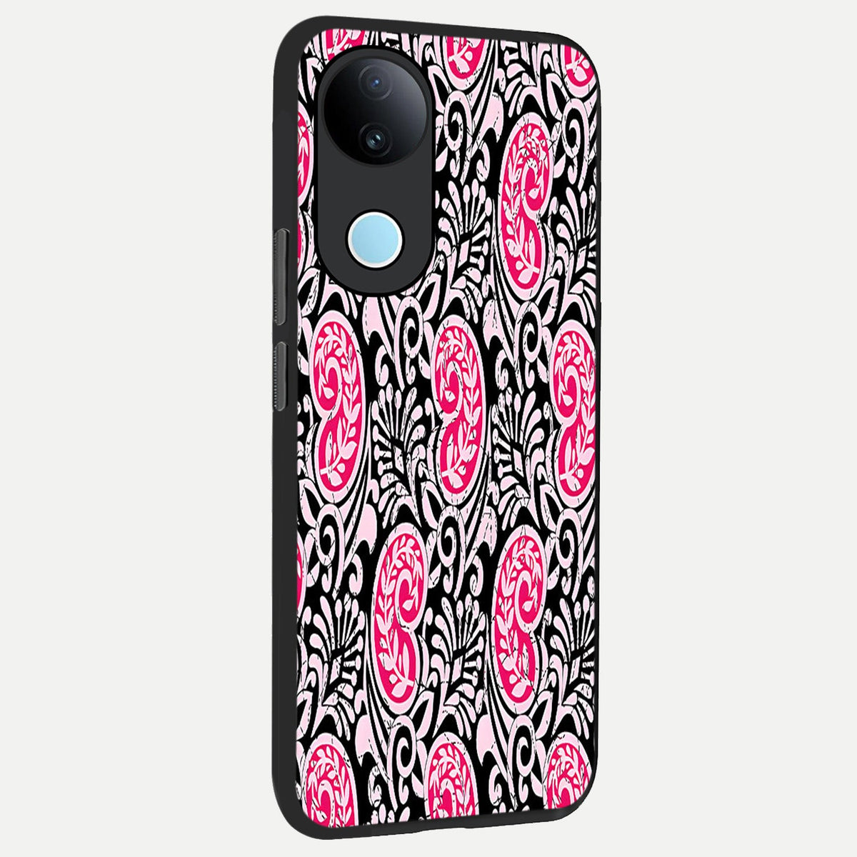 Crimson Paisley Charm back cover For iQOO Z10R 5G slim fit glass case with vibrant aesthetic design