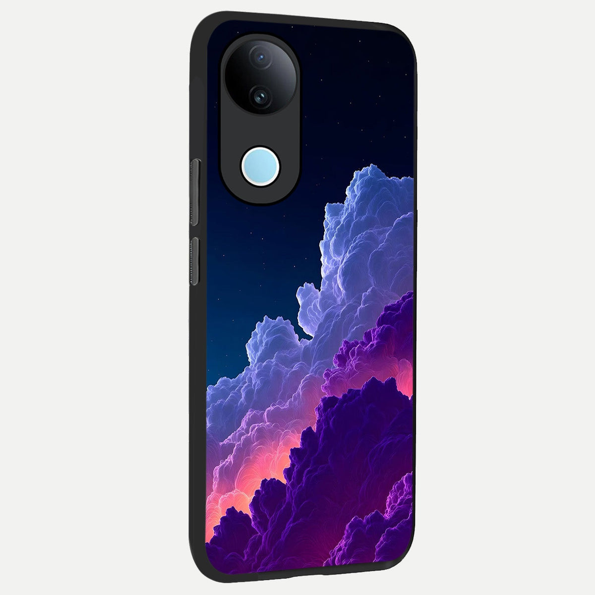 Dreamy Cloud Skies back cover For iQOO Z10R 5G slim fit glass case with vibrant aesthetic design