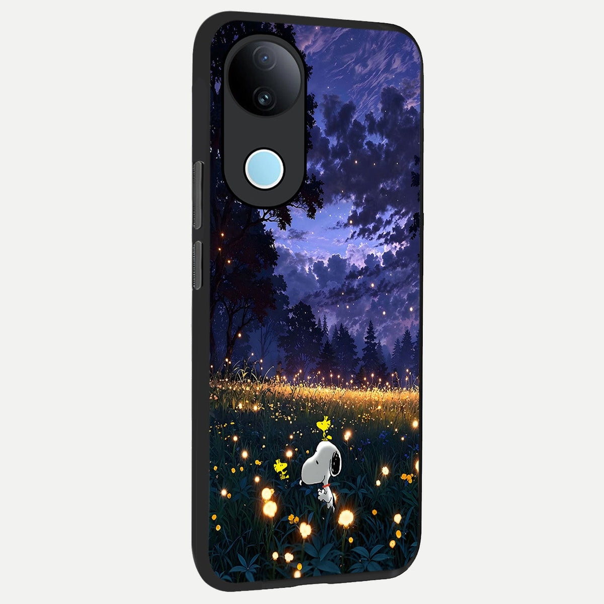 Firefly Meadow Magic back cover For iQOO Z10R 5G slim fit glass case with vibrant aesthetic design