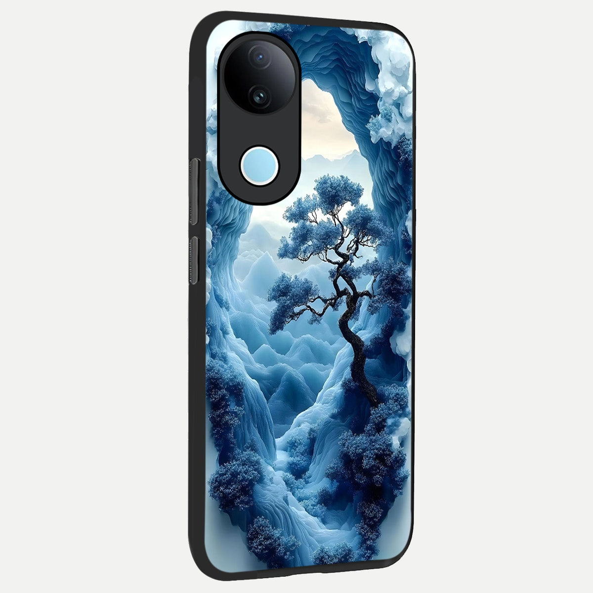 Frozen Serenity Gate back cover For iQOO Z10R 5G slim fit glass case with vibrant aesthetic design