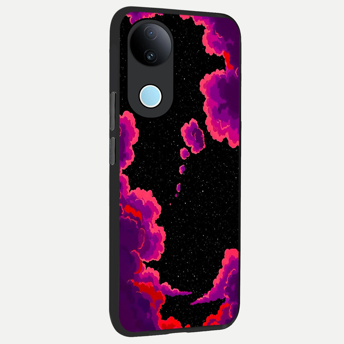 Galaxy Dream Frame back cover For iQOO Z10R 5G slim fit glass case with vibrant aesthetic design