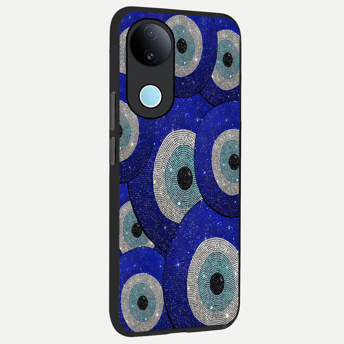 Galaxy Eye Flow back cover For iQOO Z10R 5G slim fit glass case with vibrant aesthetic design
