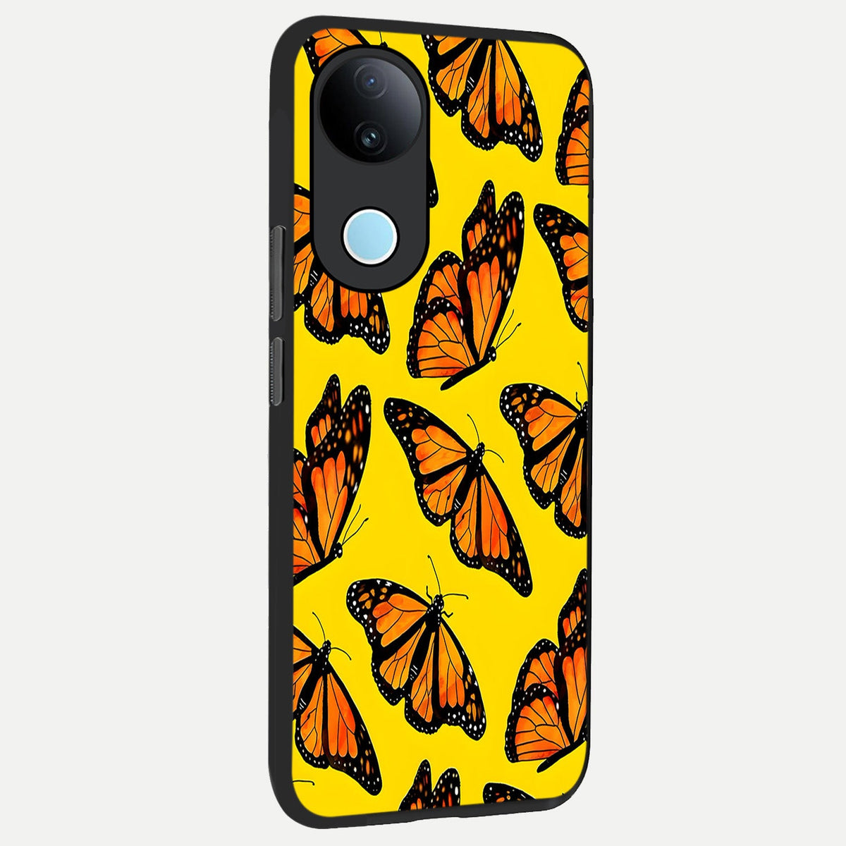 Golden Wing Flight back cover For iQOO Z10R 5G slim fit glass case with vibrant aesthetic design