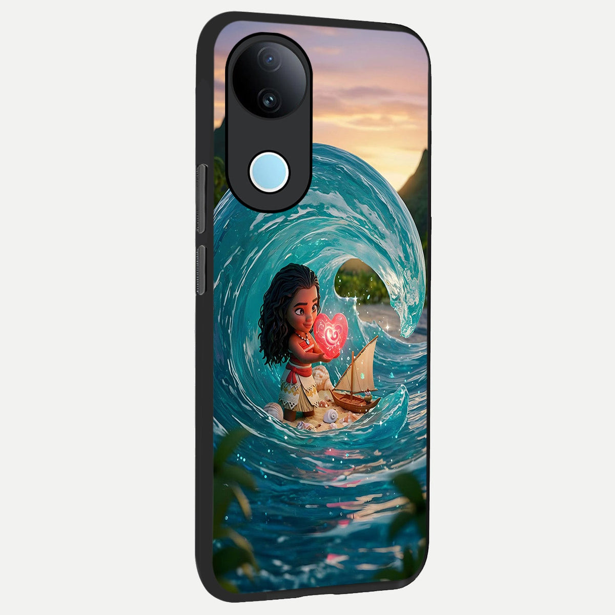 Heart of Ocean back cover For iQOO Z10R 5G slim fit glass case with vibrant aesthetic design