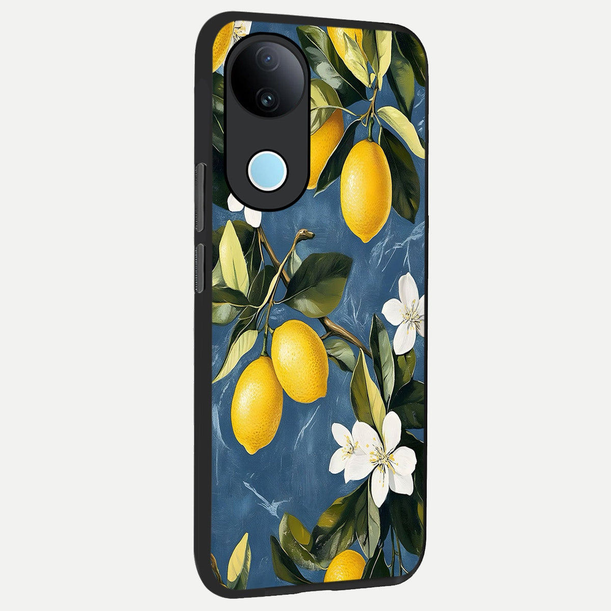Lemon Dream Garden back cover For iQOO Z10R 5G slim fit glass case with vibrant aesthetic design
