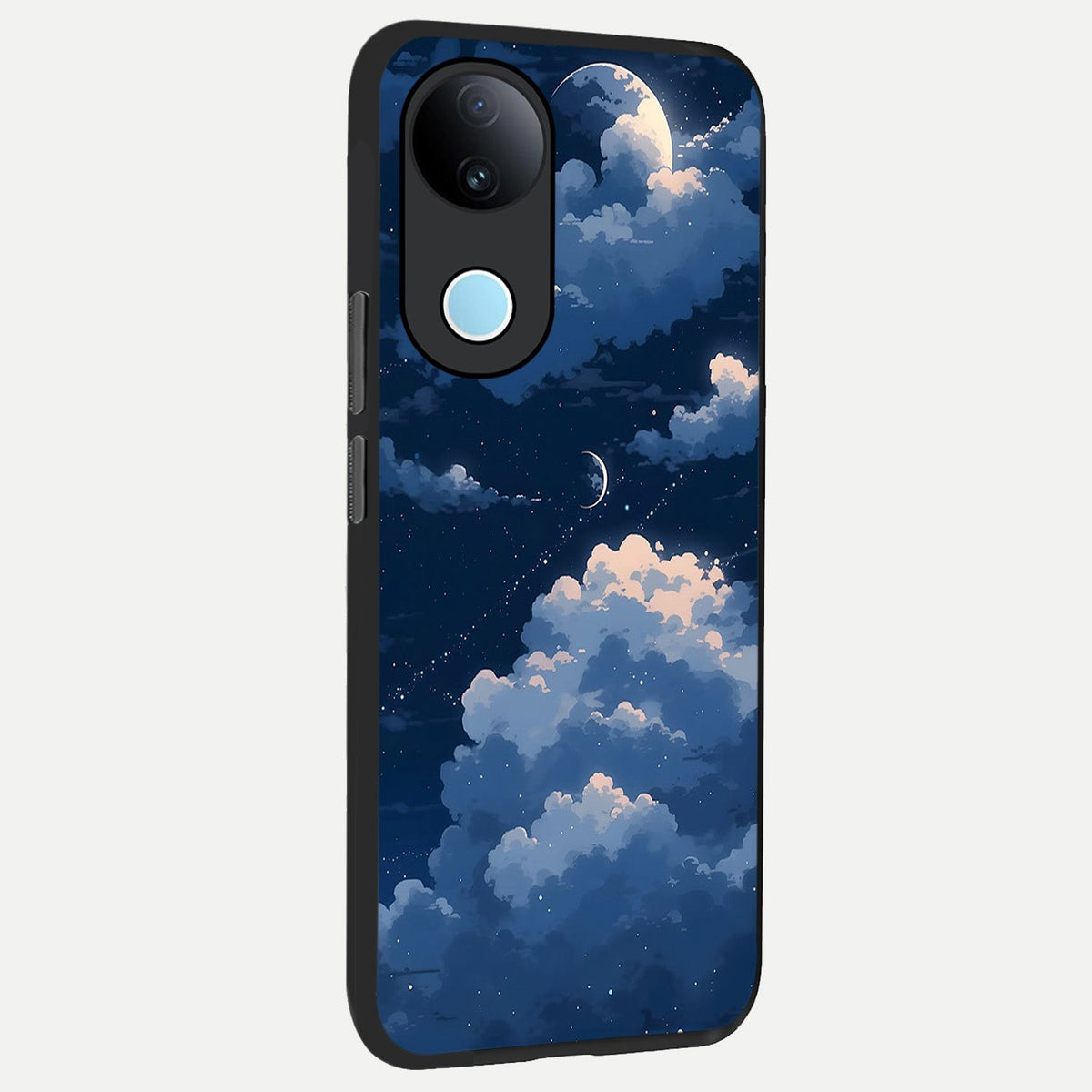 Moon Dream Haze back cover For iQOO Z10R 5G slim fit glass case with vibrant aesthetic design