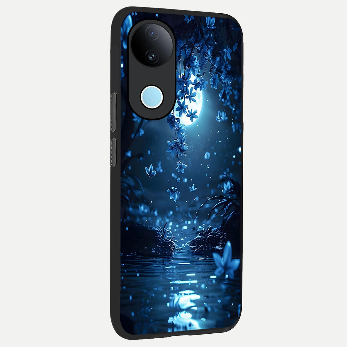 Moonlight Petal Dream back cover For iQOO Z10R 5G slim fit glass case with vibrant aesthetic design