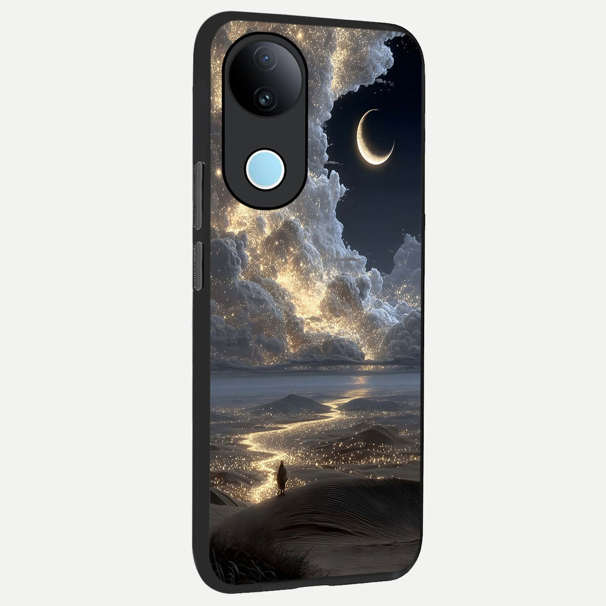 Moonlight Spark Path back cover For iQOO Z10R 5G slim fit glass case with vibrant aesthetic design