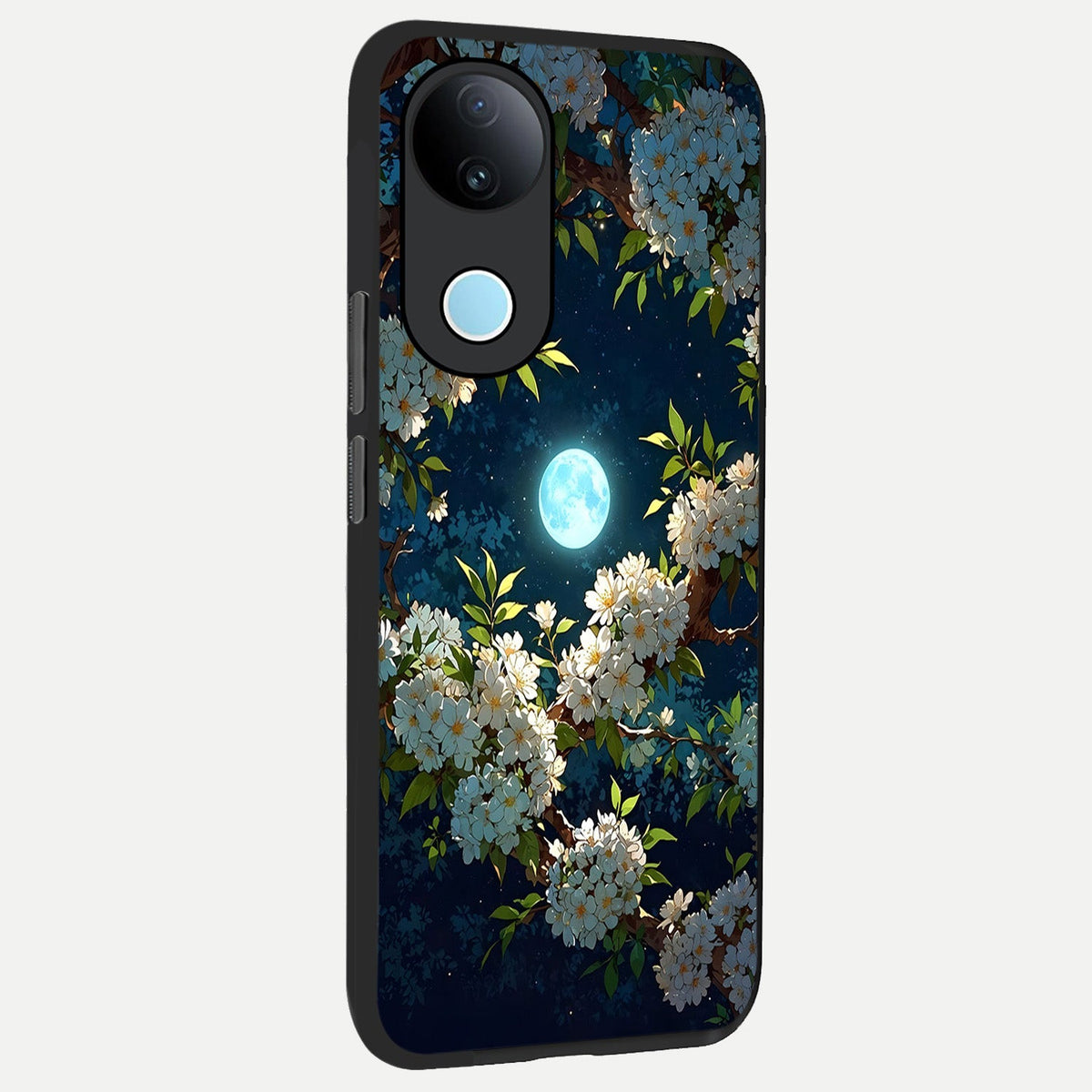 Moonlit Blossom Dream back cover For iQOO Z10R 5G slim fit glass case with vibrant aesthetic design