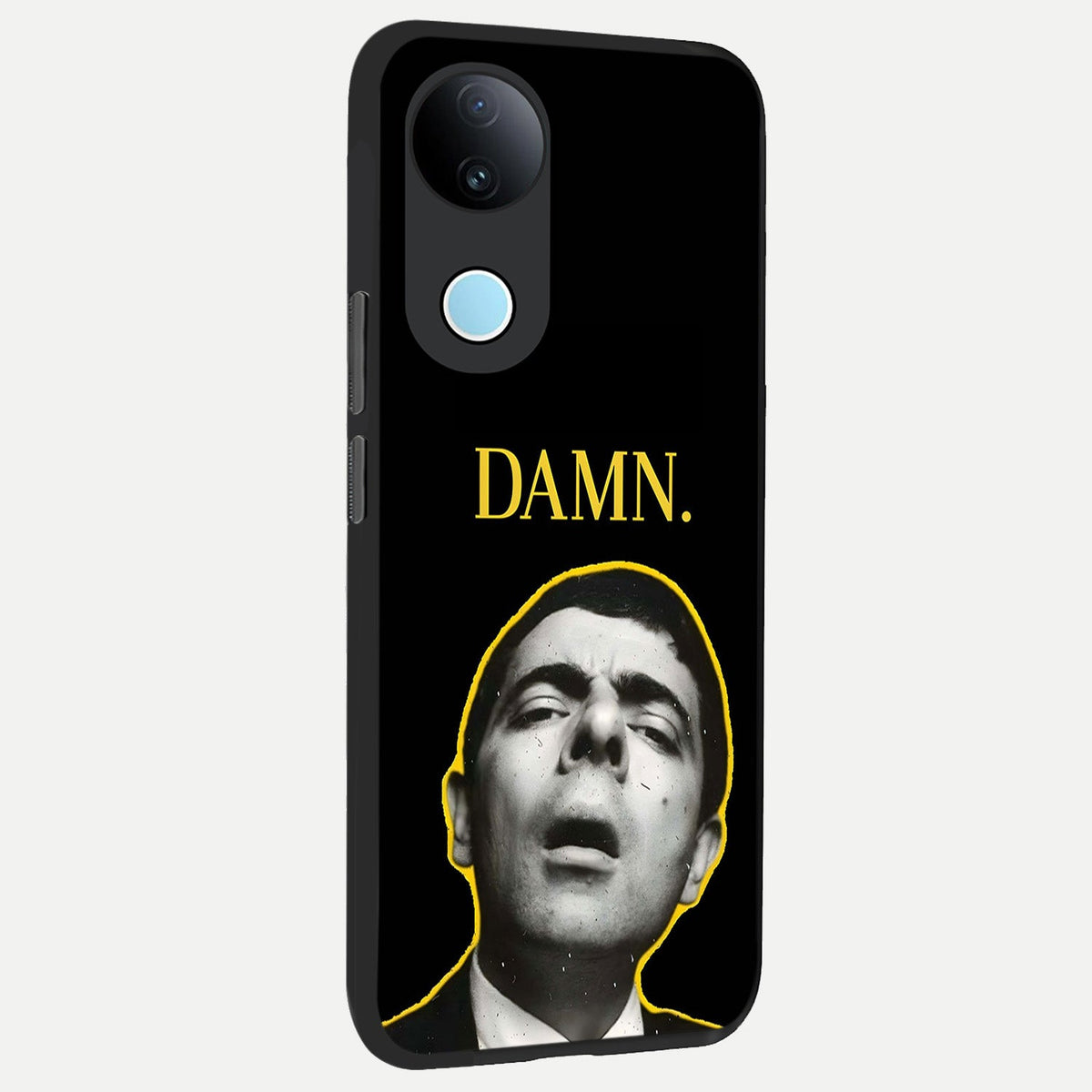 Mr Bean Damn back cover For iQOO Z10R 5G slim fit glass case with vibrant aesthetic design