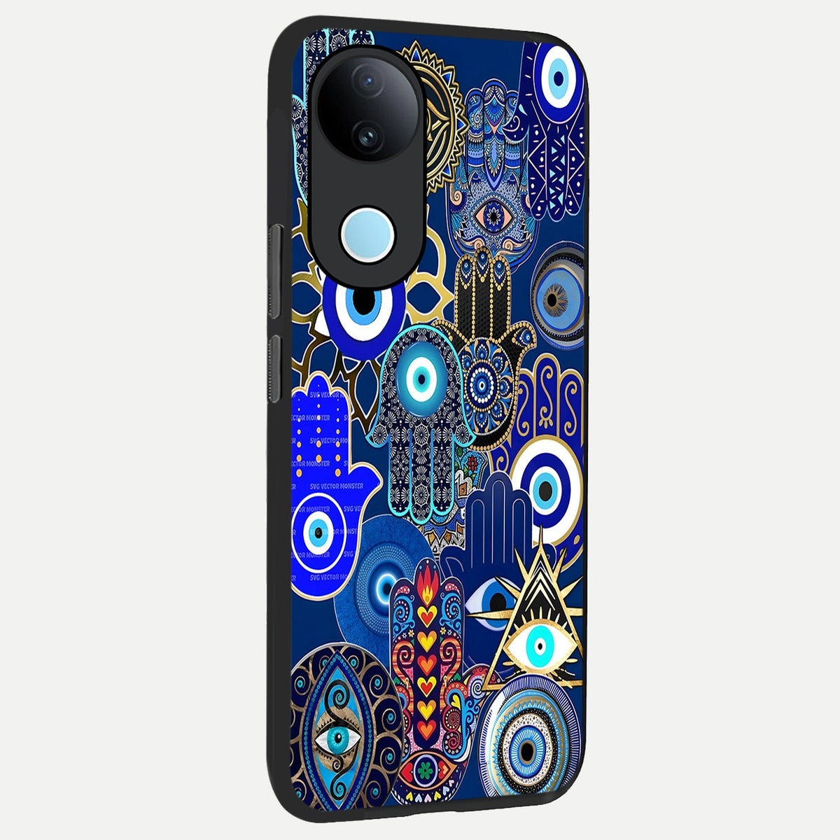 Mystic Palm Guard back cover For iQOO Z10R 5G slim fit glass case with vibrant aesthetic design
