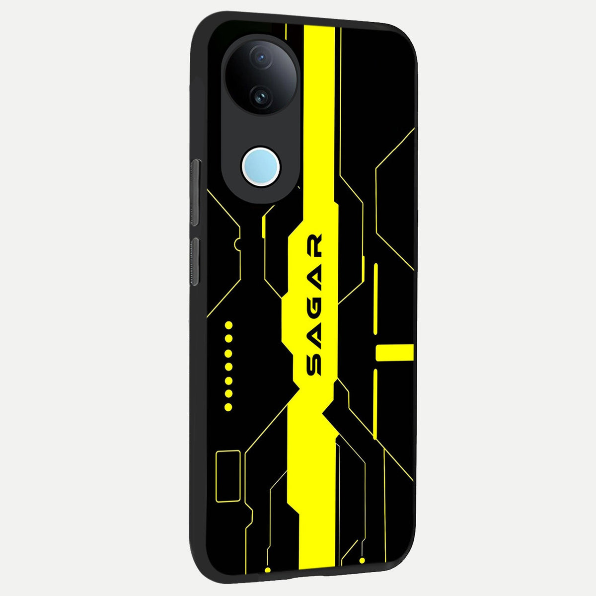 Neon CYBERPUNK Custom Name back cover For iQOO Z10R 5G slim fit glass case with vibrant aesthetic design