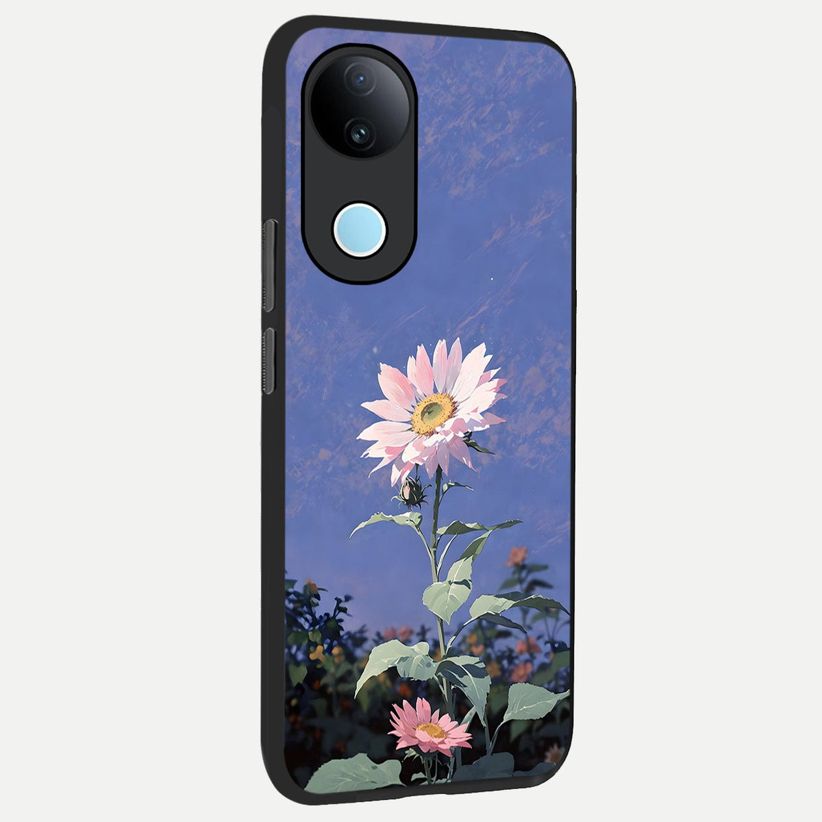 Pink Shells Outline back cover For iQOO Z10R 5G slim fit glass case with vibrant aesthetic design