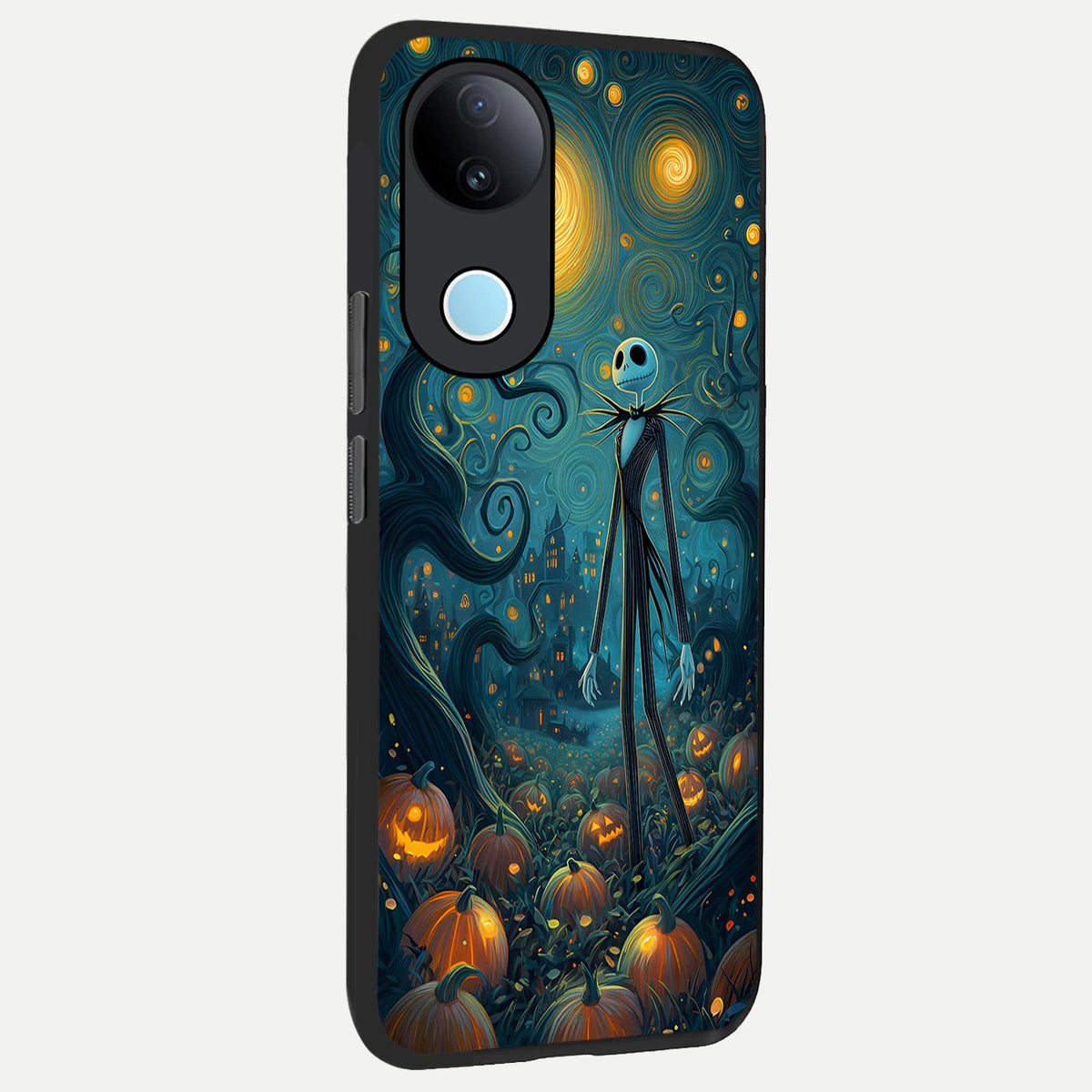 Pumpkin Moonlight Tale back cover For iQOO Z10R 5G slim fit glass case with vibrant aesthetic design