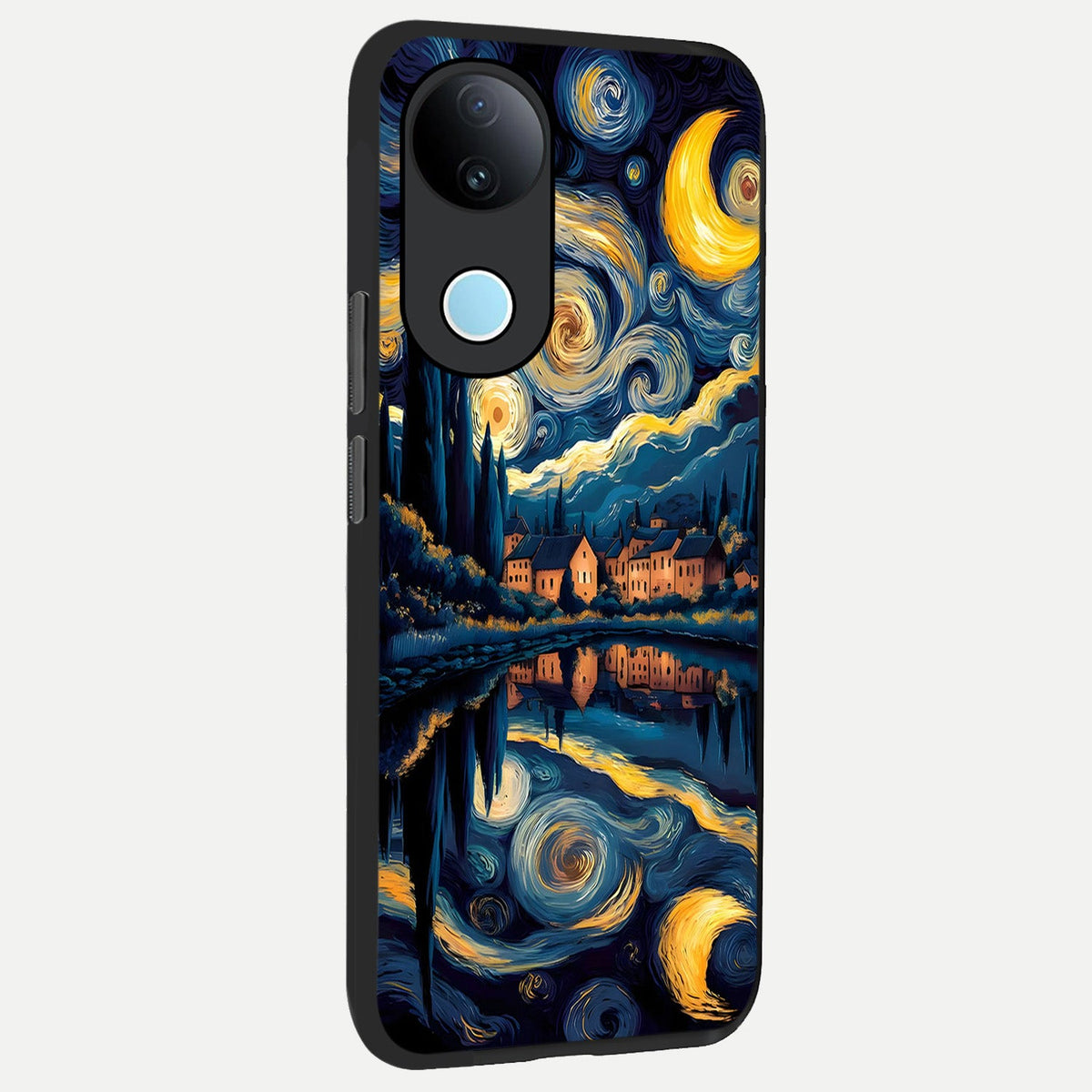 Starry Sky Serenity back cover For iQOO Z10R 5G slim fit glass case with vibrant aesthetic design