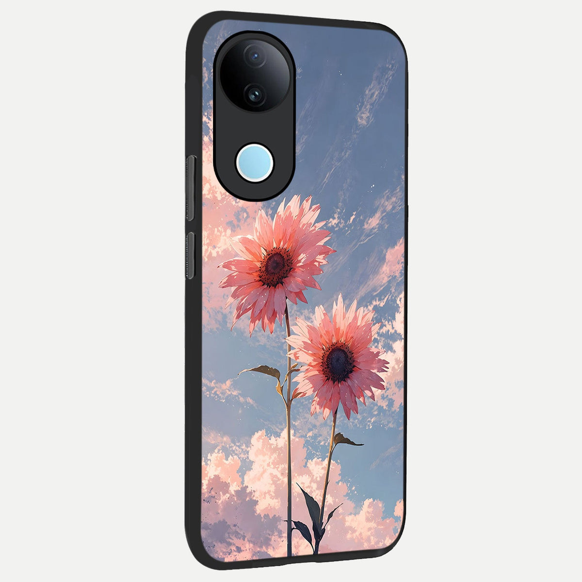 Sun Moon Balance back cover For iQOO Z10R 5G slim fit glass case with vibrant aesthetic design