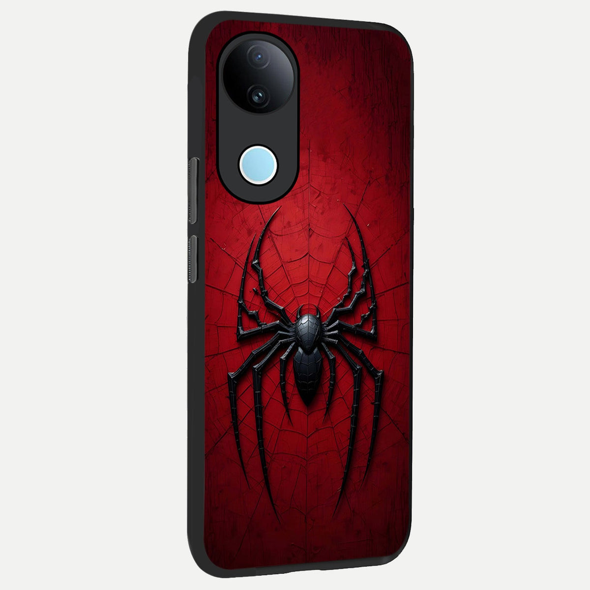 Superhero Web Emblem back cover For iQOO Z10R 5G slim fit glass case with vibrant aesthetic design
