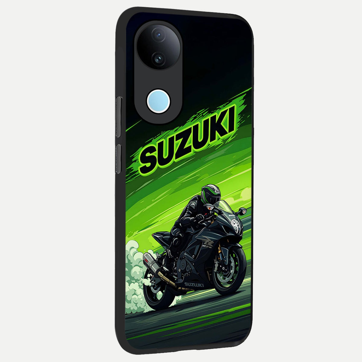 Suzuki Speed Beast back cover For iQOO Z10R 5G slim fit glass case with vibrant aesthetic design