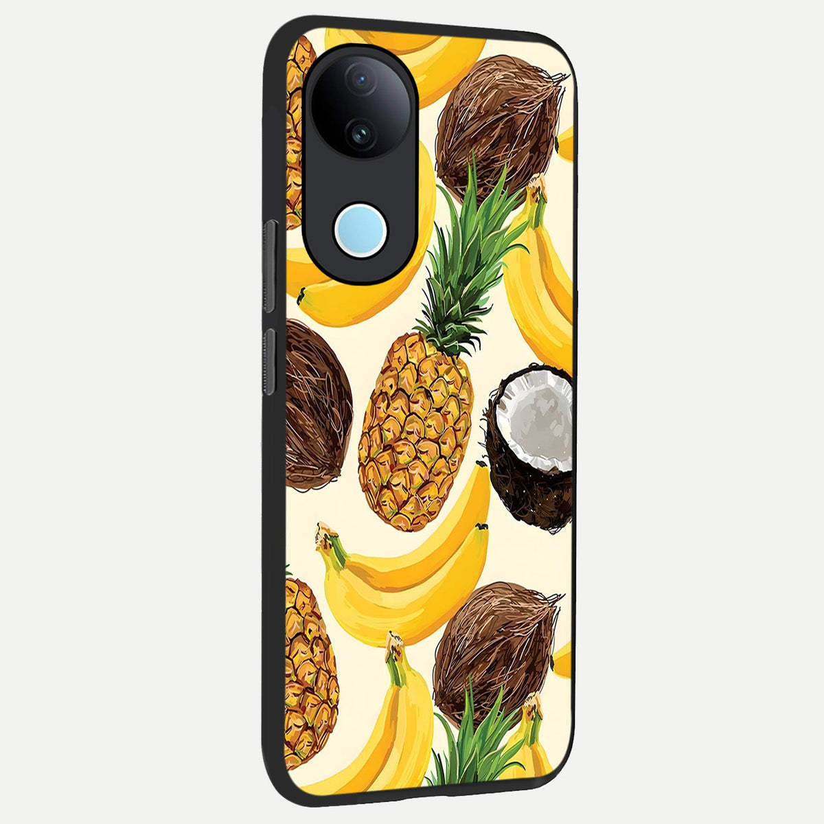 Tropical Fruit Mood back cover For iQOO Z10R 5G slim fit glass case with vibrant aesthetic design