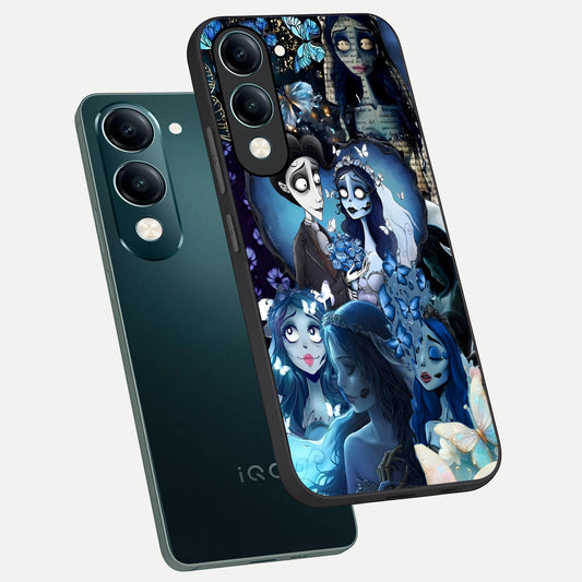 Butterfly Ghost Soul phone case for iQOO Z10 lite showing premium glass back cover with detailed artwork