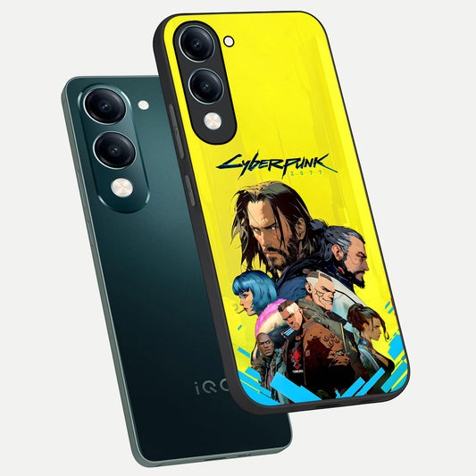 Neon Rebel Genesis phone case for iQOO Z10 lite showing premium glass back cover with detailed artwork