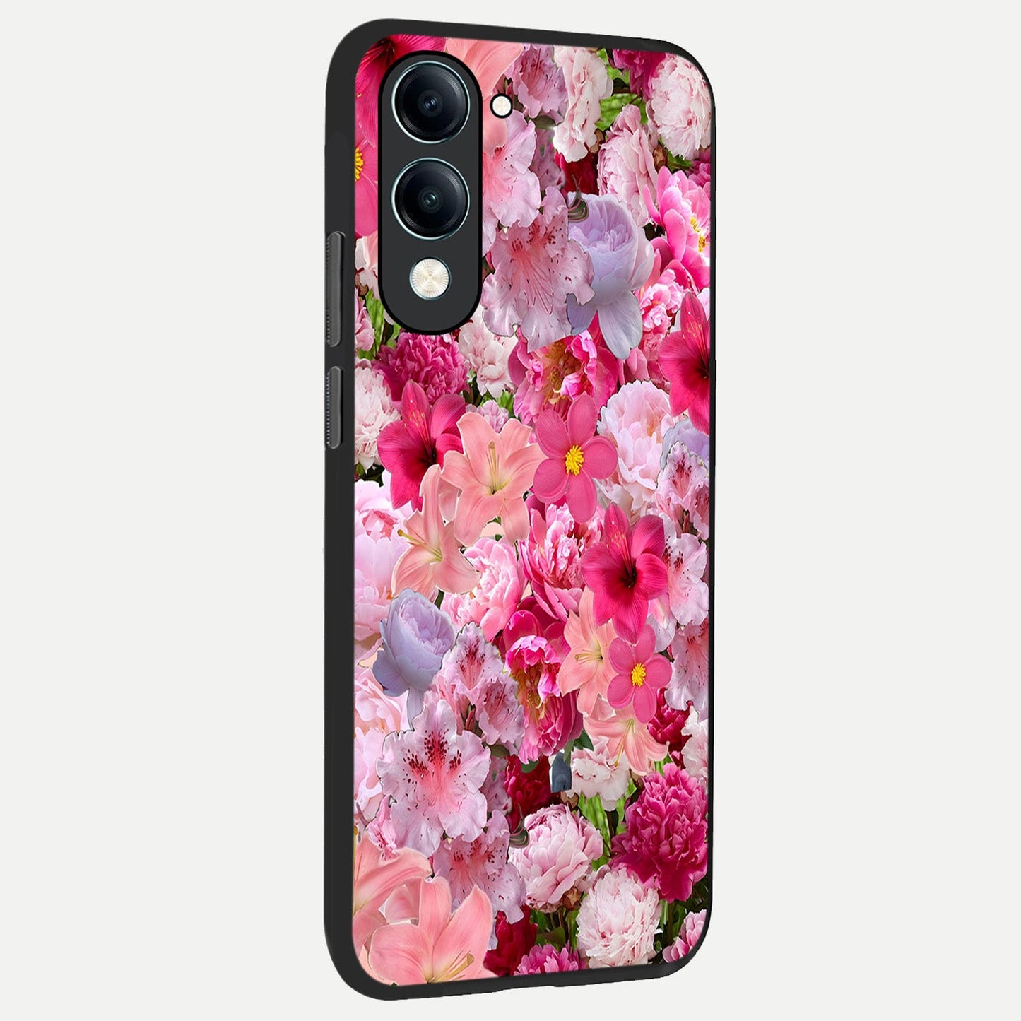 Bloom Crush Fantasy back cover for iQOO Z10 lite slim fit glass case with vibrant aesthetic design