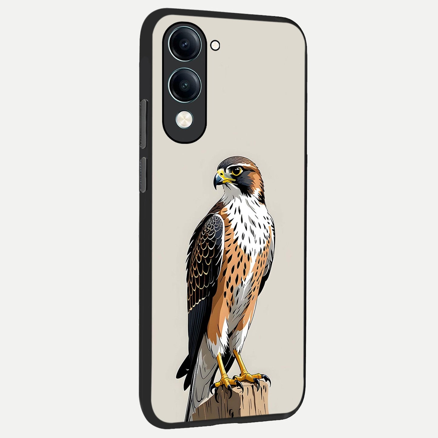 Clever Eagle back cover for iQOO Z10 lite slim fit glass case with vibrant aesthetic design