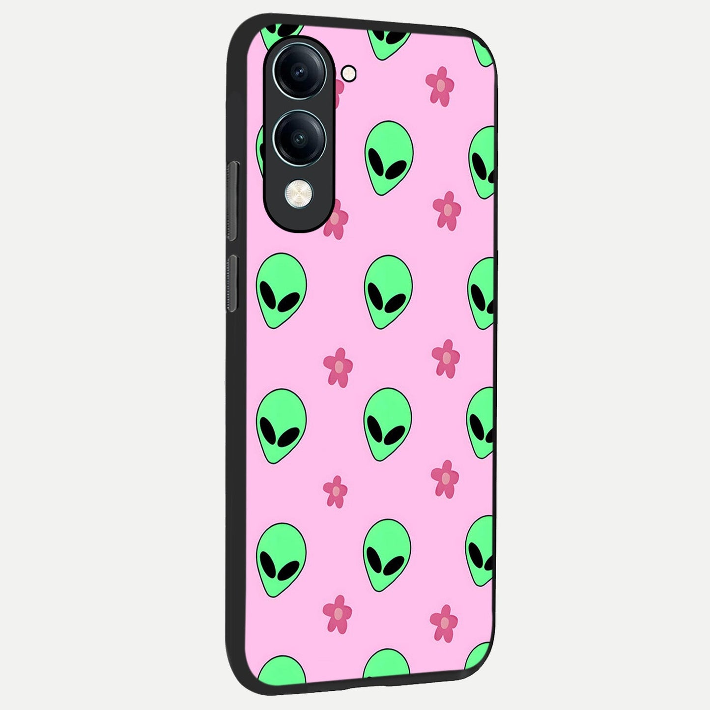 Cosmic Cute Crush back cover for iQOO Z10 lite slim fit glass case with vibrant aesthetic design