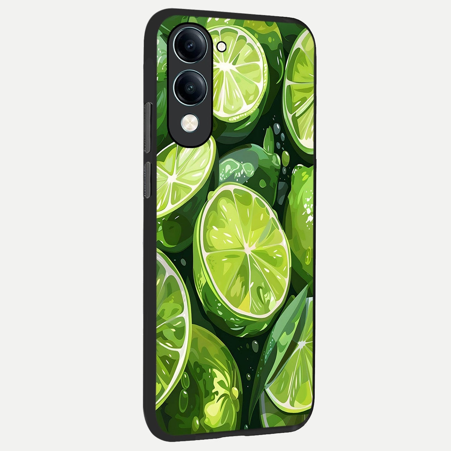 Green Kawasaki back cover for iQOO Z10 lite slim fit glass case with vibrant aesthetic design