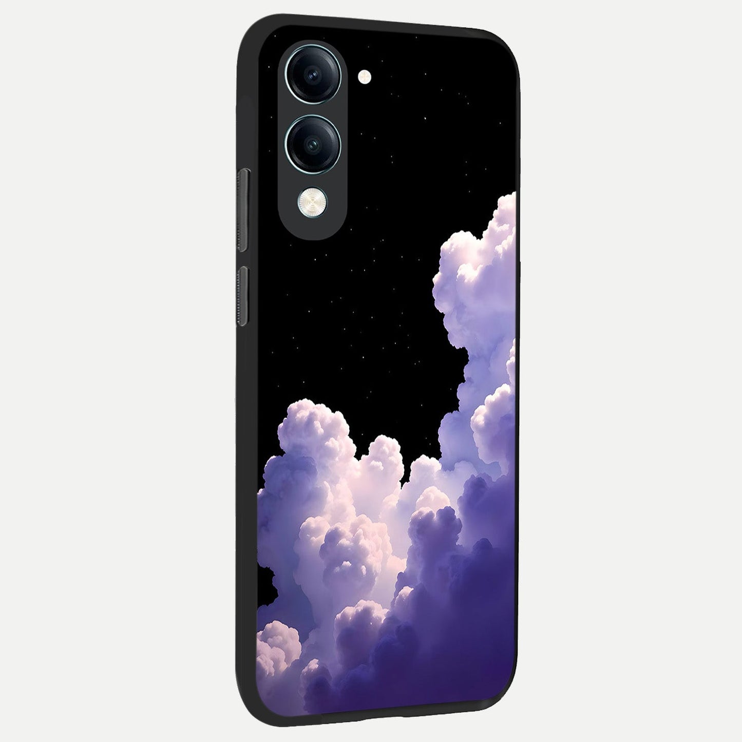 Starlit Night Whispers back cover for iQOO Z10 lite slim fit glass case with vibrant aesthetic design