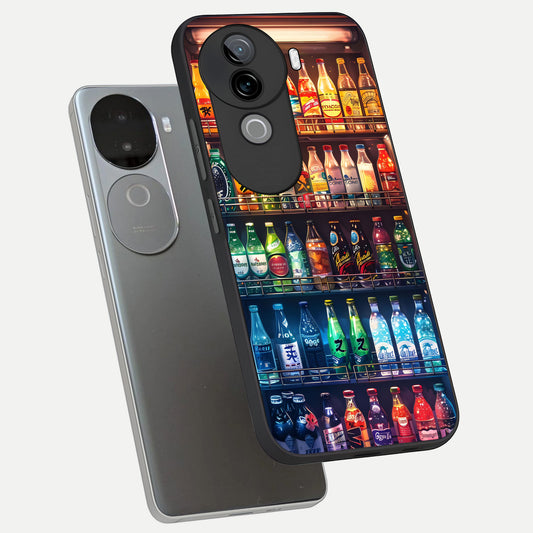 Colorfull Tree phone case for iQOO Z9s showing premium glass back cover with detailed artwork