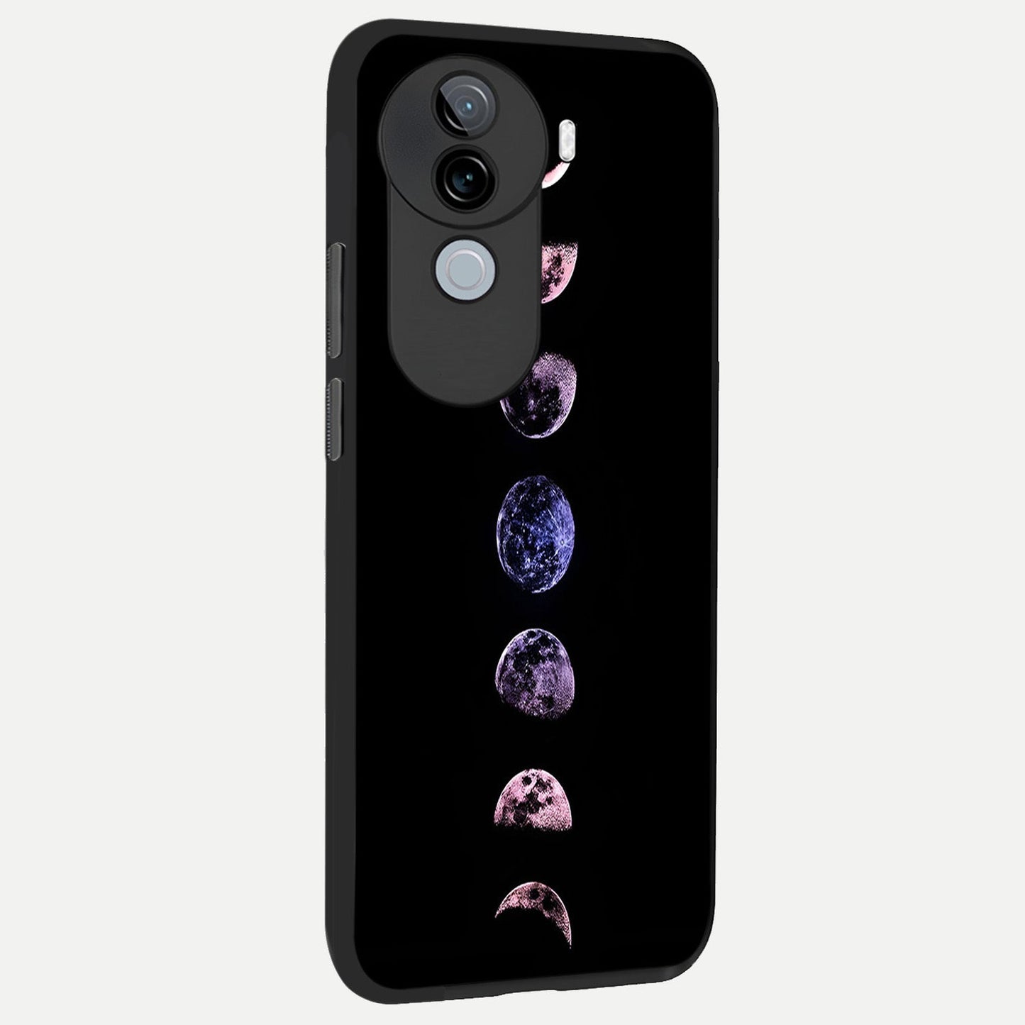 Crimson All Planets back cover for iQOO Z9s slim fit glass case with vibrant aesthetic design