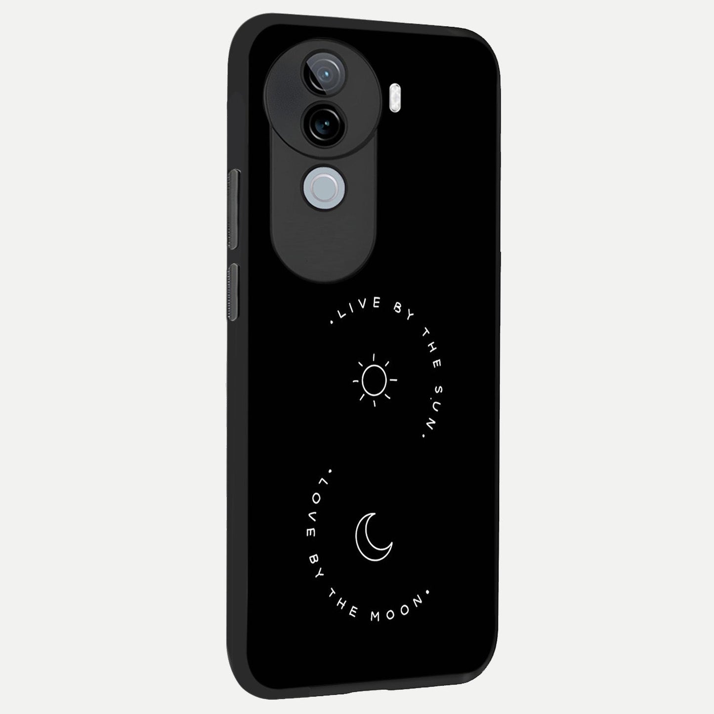 Sunflower Cat Art back cover for iQOO Z9s slim fit glass case with vibrant aesthetic design