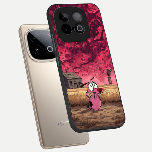 Courage Under Sky phone case for iQOO Neo 10 showing premium glass back cover with detailed artwork