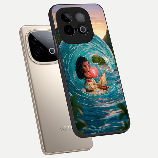 Heart of Ocean phone case for iQOO Neo 10 showing premium glass back cover with detailed artwork