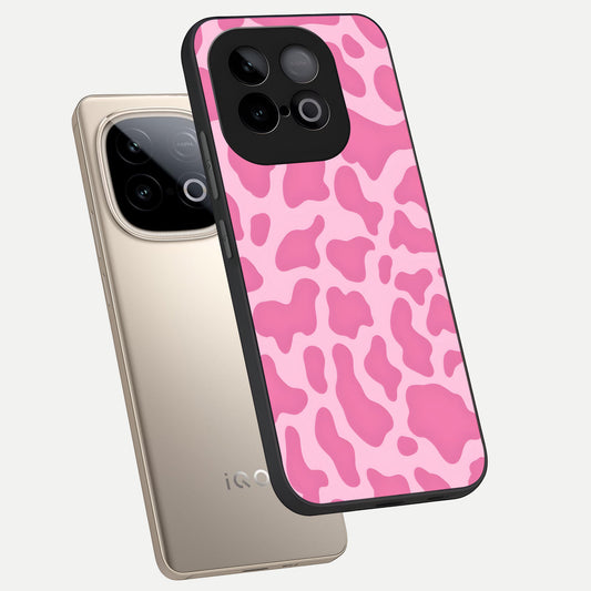 Pinkish Scenery phone case for iQOO Neo 10 showing premium glass back cover with detailed artwork