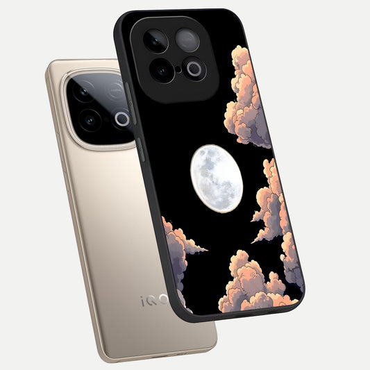 Shade Cloud Moon phone case for iQOO Neo 10 showing premium glass back cover with detailed artwork