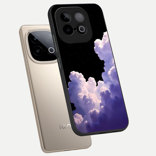 Starlit Night Whispers phone case for iQOO Neo 10 showing premium glass back cover with detailed artwork