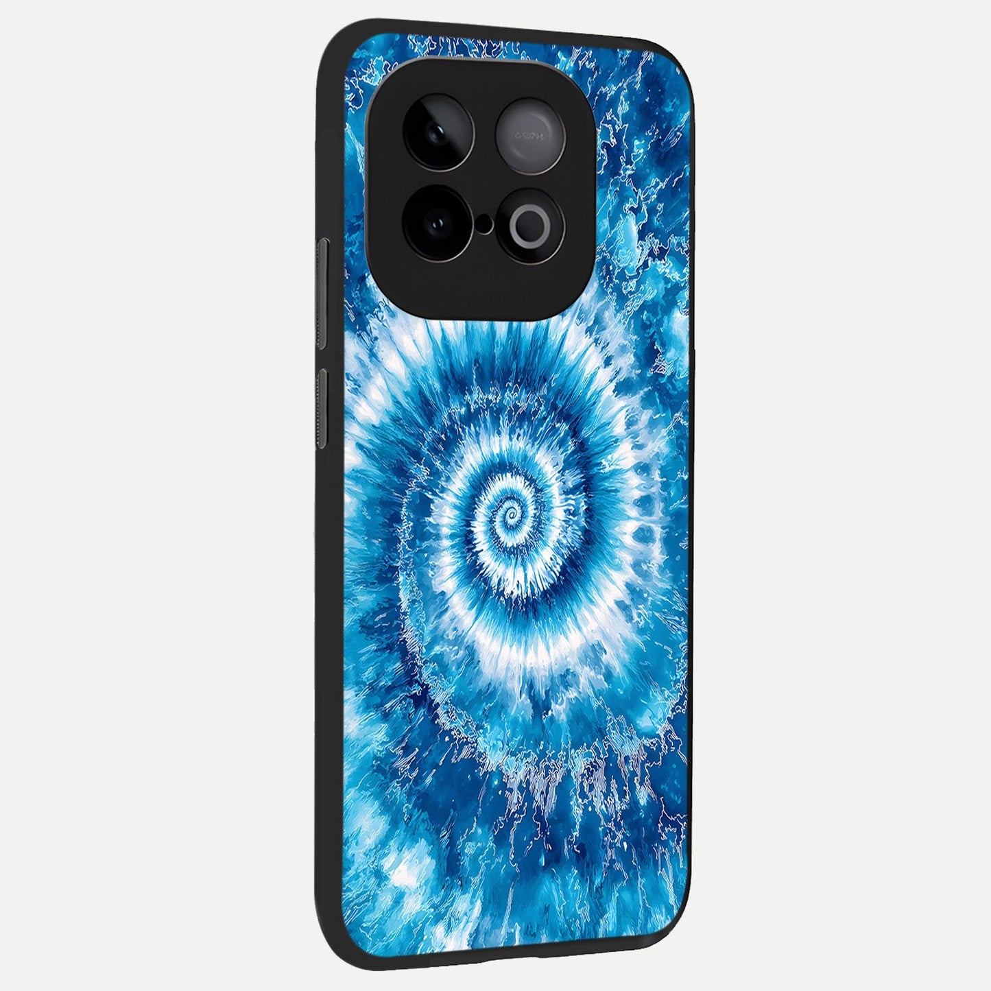 Blue Galaxy Wave back cover for iQOO Neo 10 slim fit glass case with vibrant aesthetic design