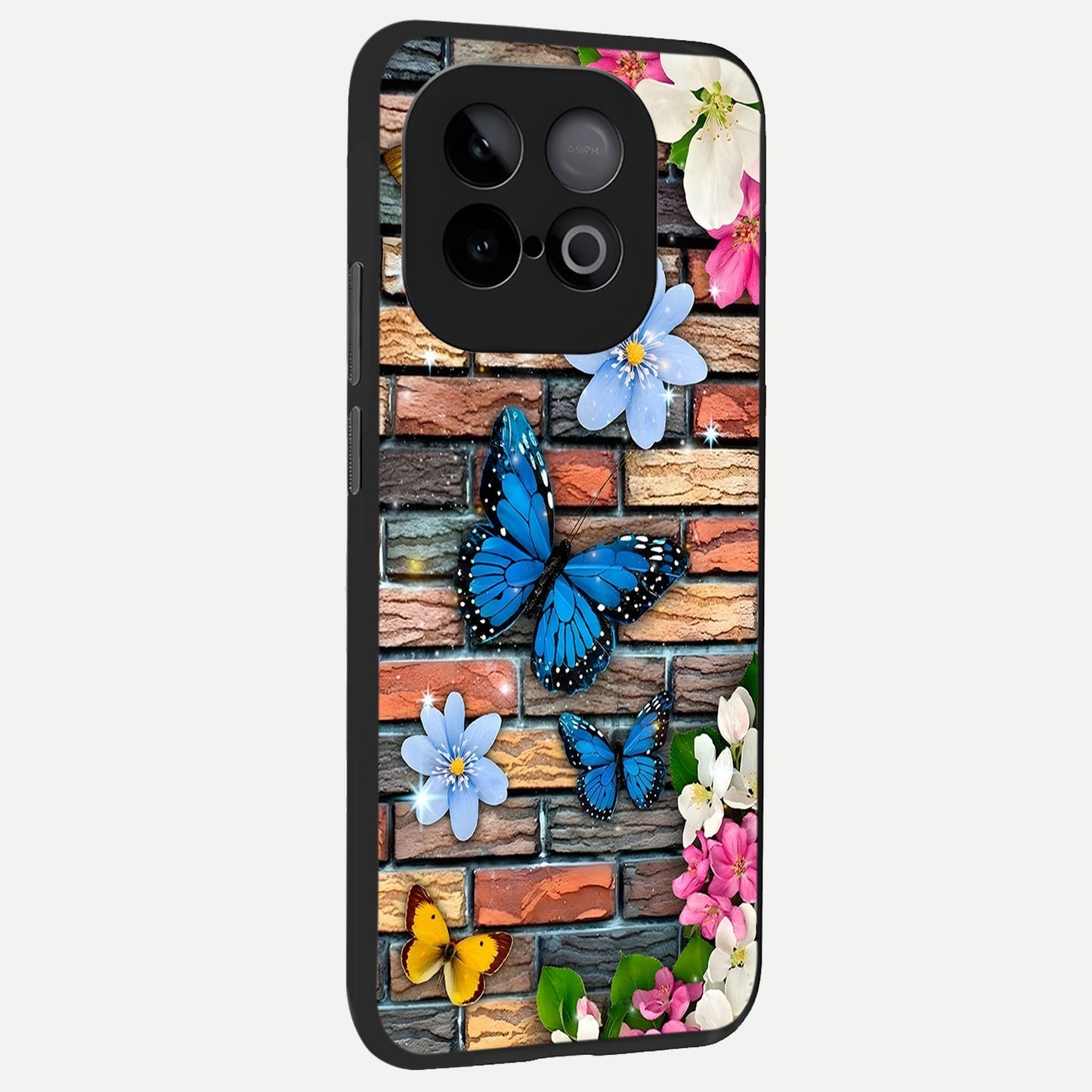 Brick Bloom Flight back cover for iQOO Neo 10 slim fit glass case with vibrant aesthetic design